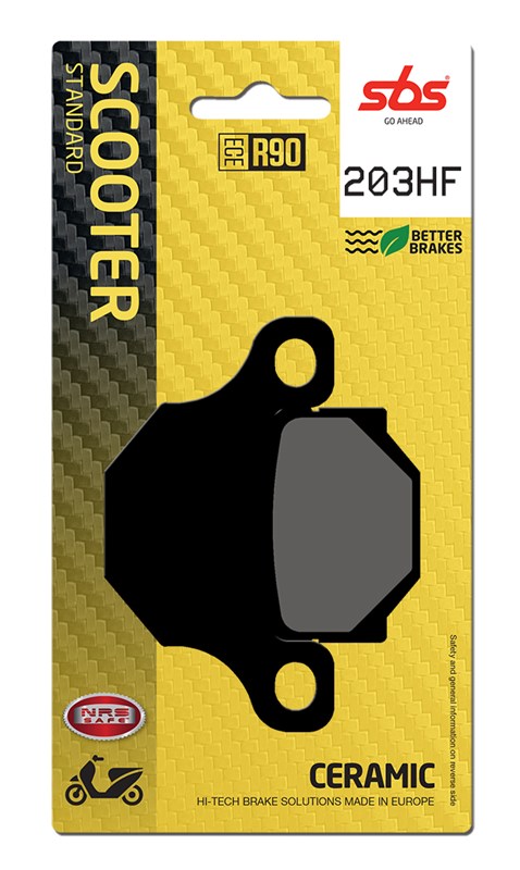 SBS brake pads KH93 street standart ceramic colour black (203HF)